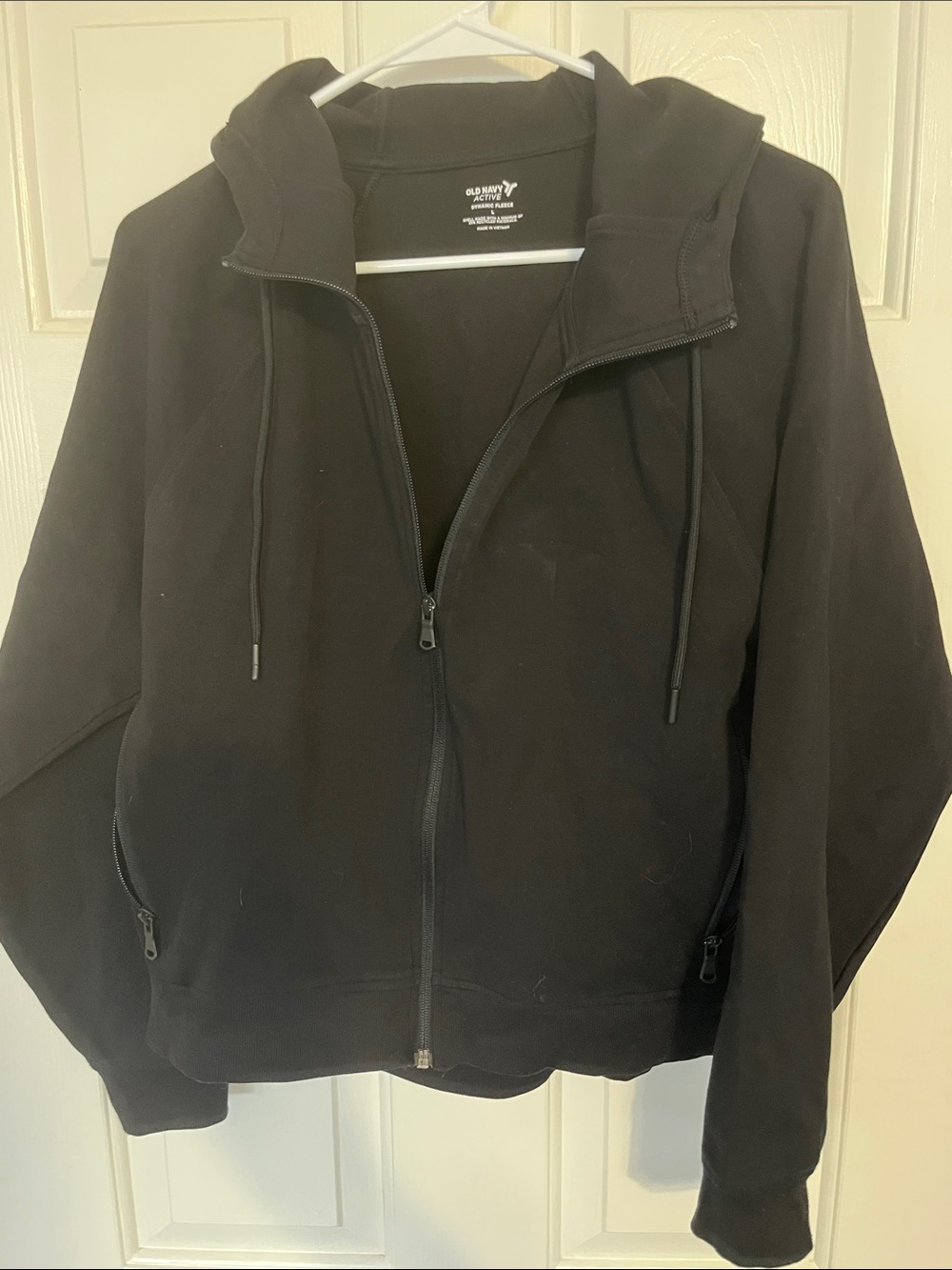 Old Navy Men's Black Zip-Up Hoodie Jacket